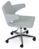 Nevada Arm Office Chair by Soho Concept with leatherette upholstery and chrome armrests for stylish seating.