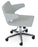 Nevada Arm Office Chair by Soho Concept with leatherette upholstery and chrome armrests for stylish seating.