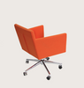Harput Arm Office Chair by Soho Concept featuring leatherette upholstery and chrome-plated frame for modern seating comfort.