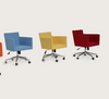 Harput Arm Office Chair by Soho Concept featuring leatherette upholstery and chrome-plated arms for modern seating comfort.