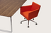Harput Arm Office Chair by Soho Concept with leatherette upholstery and chrome-plated armrests, designed for ergonomic seating.