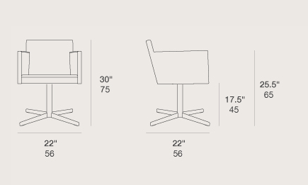 Chaise longue pivotante Harput 4 étoiles par Soho Concept