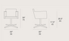 Harput 4 Star Lounge Swivel Chair by Soho Concept