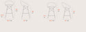 Crescent MW Bar/Counter Wood Stool by Soho Concept