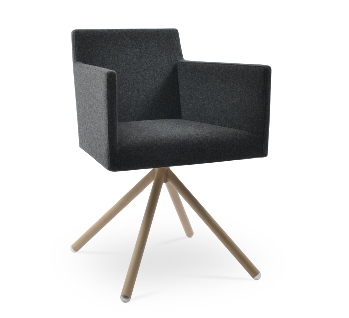Harput Stick Arm Swivel Chair by Soho Concept