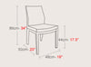 Soho Concept Pasha Wood Dining Chair with solid beech walnut frame and low-back leatherette seat for stylish seating.