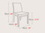 Soho Concept Pasha Wood Dining Chair with solid beech walnut frame and low-back leatherette seat for stylish seating.