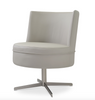 Soho Concept Hilton Lounge 4-Star Base Armchair featuring a sleek chrome base and comfortable seating for modern living spaces.