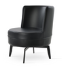 Soho Concept Hilton Lounge Armchair with chrome legs, stylish seating with plush upholstery, modern design for living room or lounge area.
