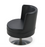 Soho Concept Hilton Lounge Swivel Round Armchair with chrome base, featuring plush upholstery and modern seating design.