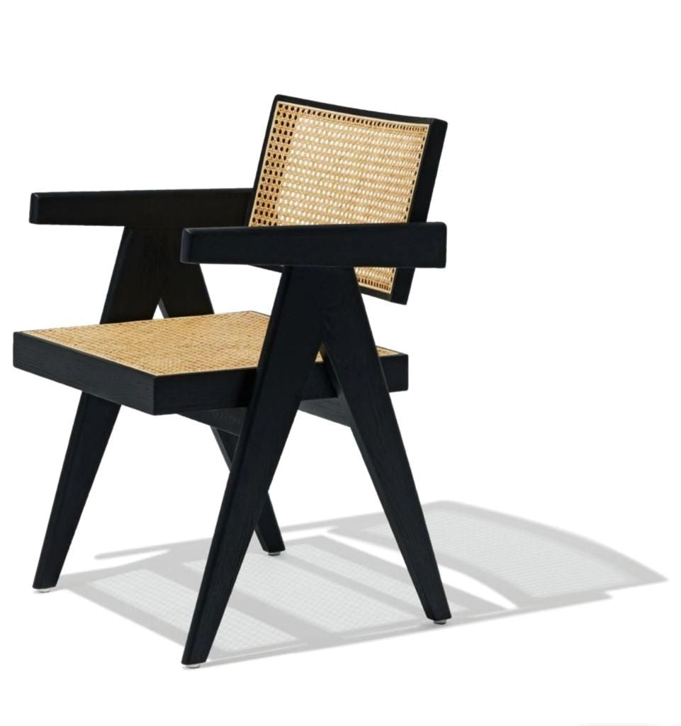 Pierre J. Armchair - Seat & Back Natural Cane by Soho Concept
