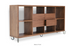 White lacquer Malta Bookcase by Soho Concept, modern storage unit with clean lines and open shelving for home organization.