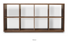 White Malta Bookcase by Soho Concept, modern storage unit with multiple shelves and sleek design.