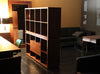 White lacquer Malta Bookcase by Soho Concept, modern storage unit with multiple open shelves for organization.