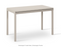 Soho Concept modern white frosted glass desk and dining table with storage, sleek contemporary design for home or office use.