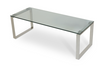 Marble-top Calvin coffee table from Soho Concept's Table Series, featuring a sleek modern design and wooden legs.