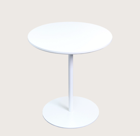 White lacquer Ares End Table by Soho Concept, modern table with sleek design and minimalist style.