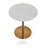 White lacquer Ares End Table by Soho Concept, showcasing sleek modern design and smooth surface, perfect for living room decor.