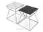 White marble Gakko End Table by Soho Concept, featuring a sleek modern design with a round tabletop and minimalist metal base.