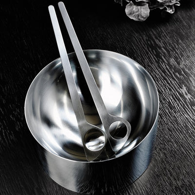 Arne Jacobsen Salad Servers by Stelton