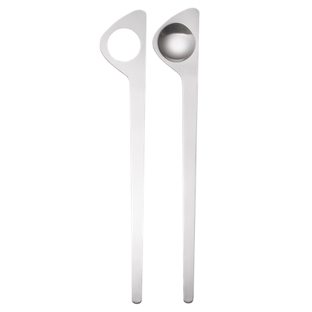Arne Jacobsen Salad Servers by Stelton
