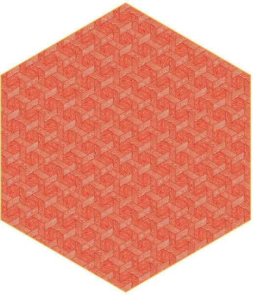 Hexagon Red by Studio Job for Moooi Carpets