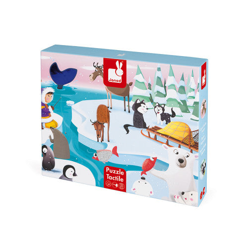 20 Piece Tactile Puzzle - Life on Ice by Janod