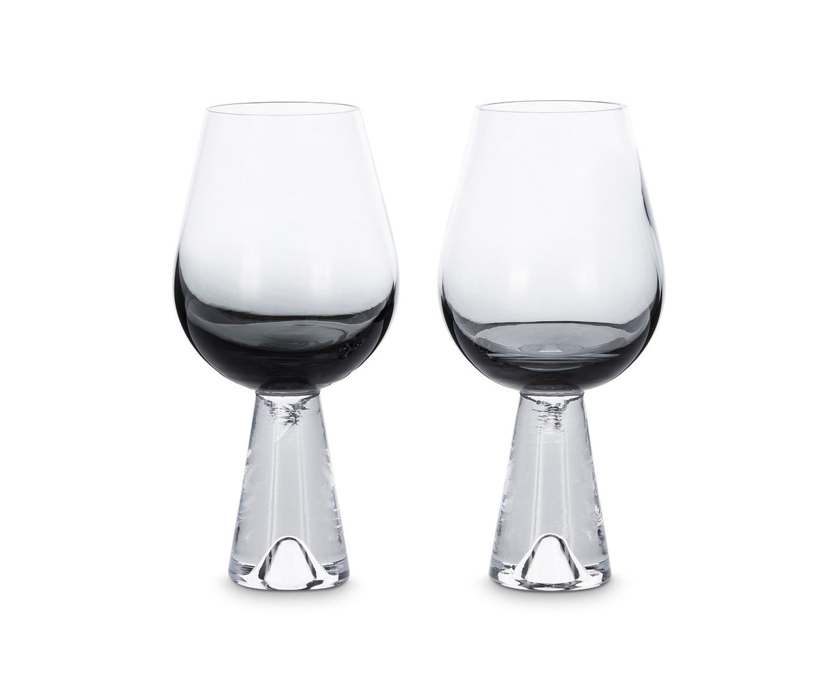 Tank Wine Glasses Black Set of Two by Tom Dixon