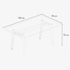 New Modern Dining Table with Wooden Top by Tiptoe