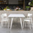 New Modern Dining Table with Recycled Plastic Top by Tiptoe