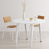 Nouvelle table de salle à manger ronde moderne avec plateau en plastique recyclé par Tiptoe