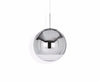Gold Mirror Ball Pendant Light by Tom Dixon, 25cm spherical lighting fixture with reflective surface, modern home decor accent.