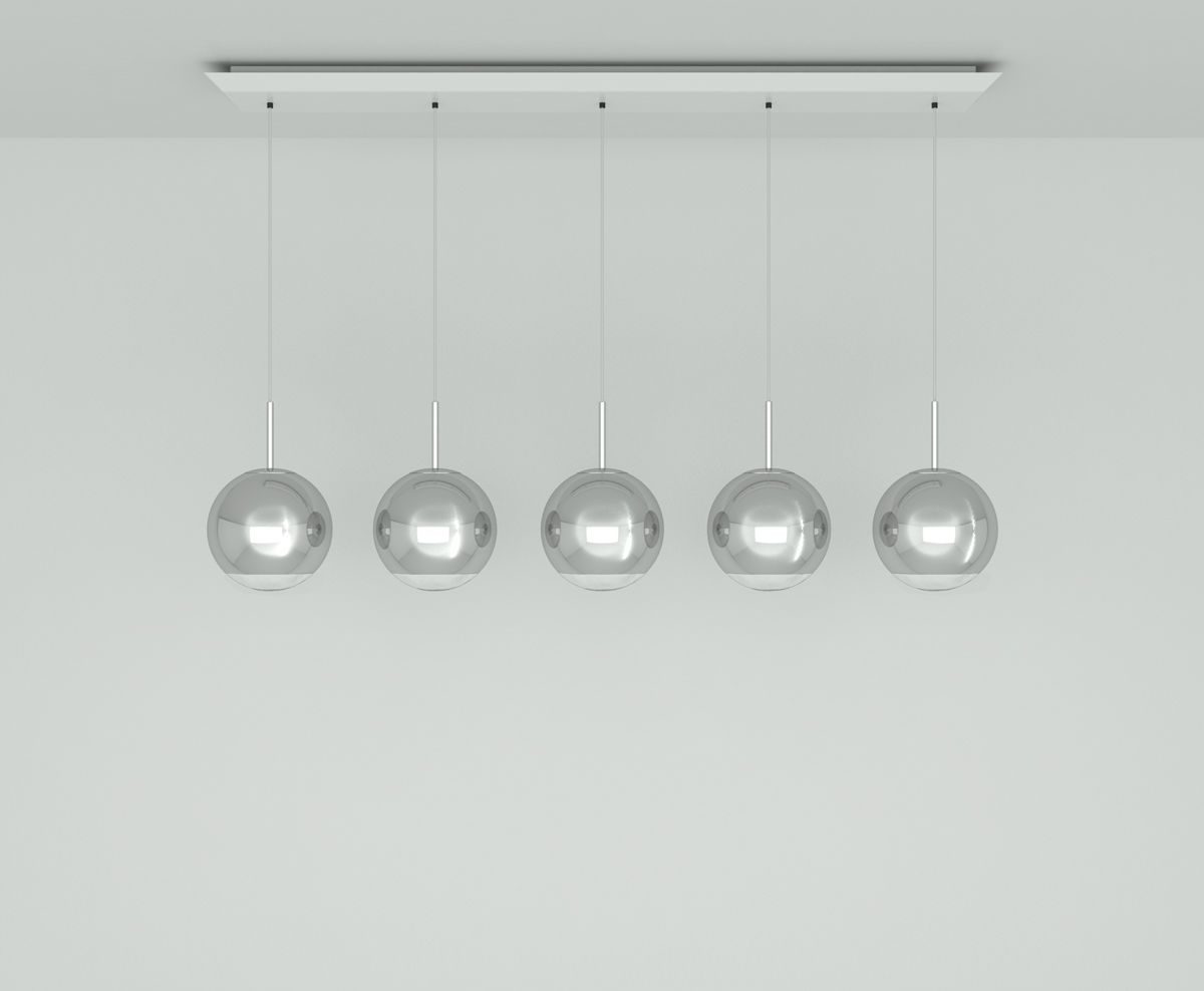 Mirror Ball  Pendant System Linear 25cm by Tom Dixon