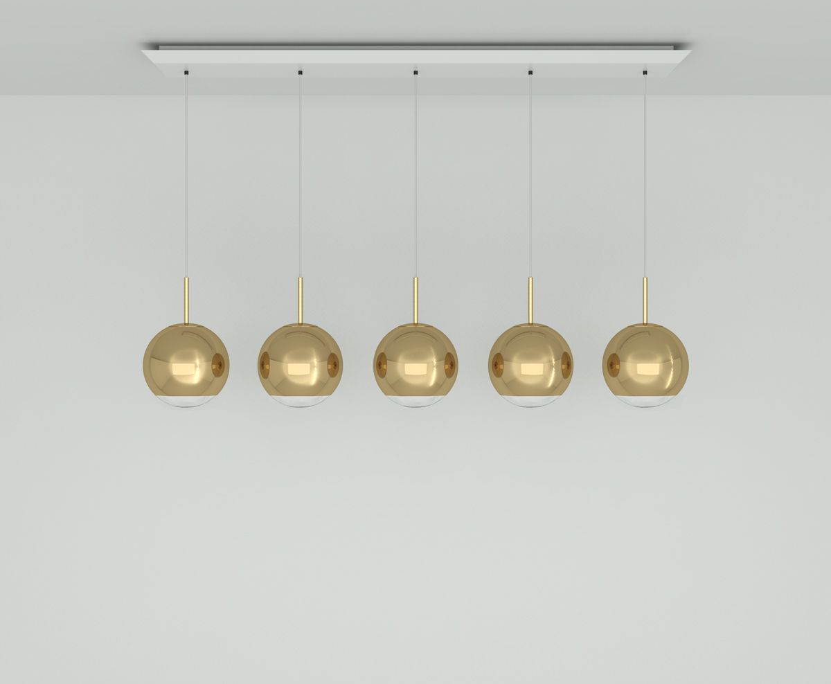 Mirror Ball  Pendant System Linear 25cm by Tom Dixon