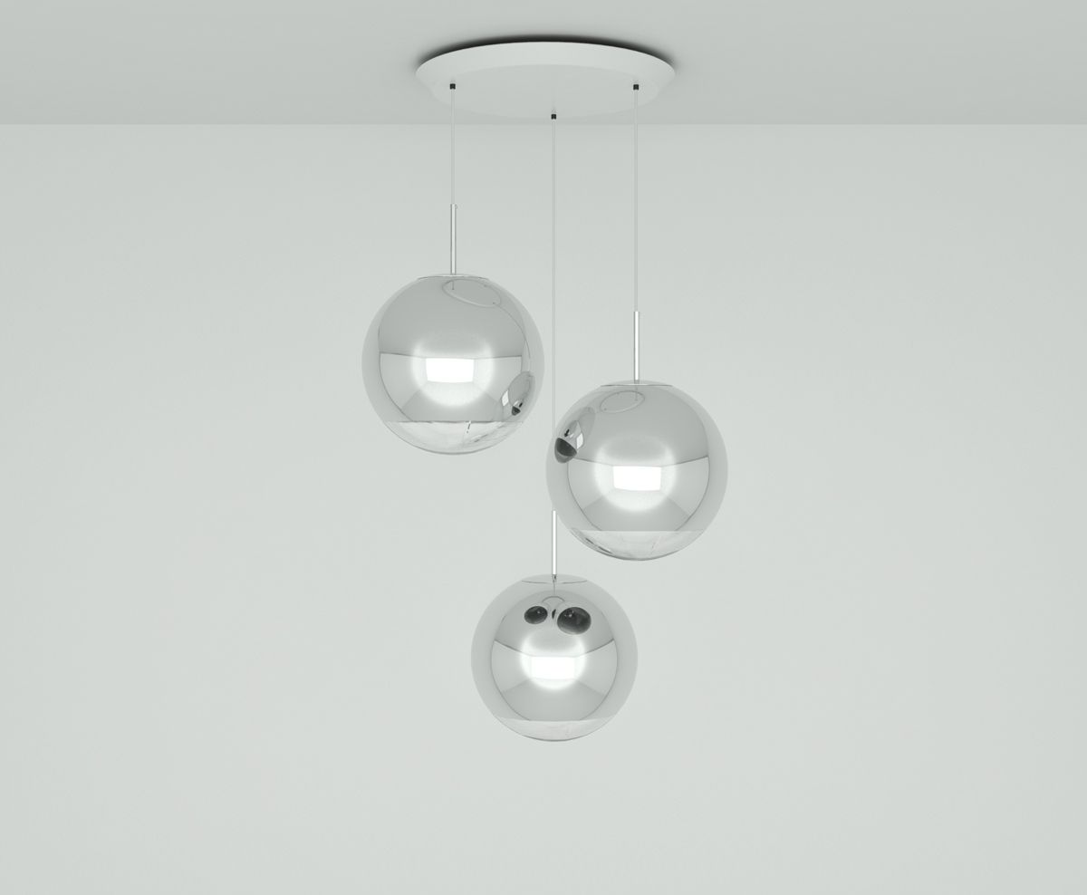Mirror Ball Pendant System Round 40cm by Tom Dixon