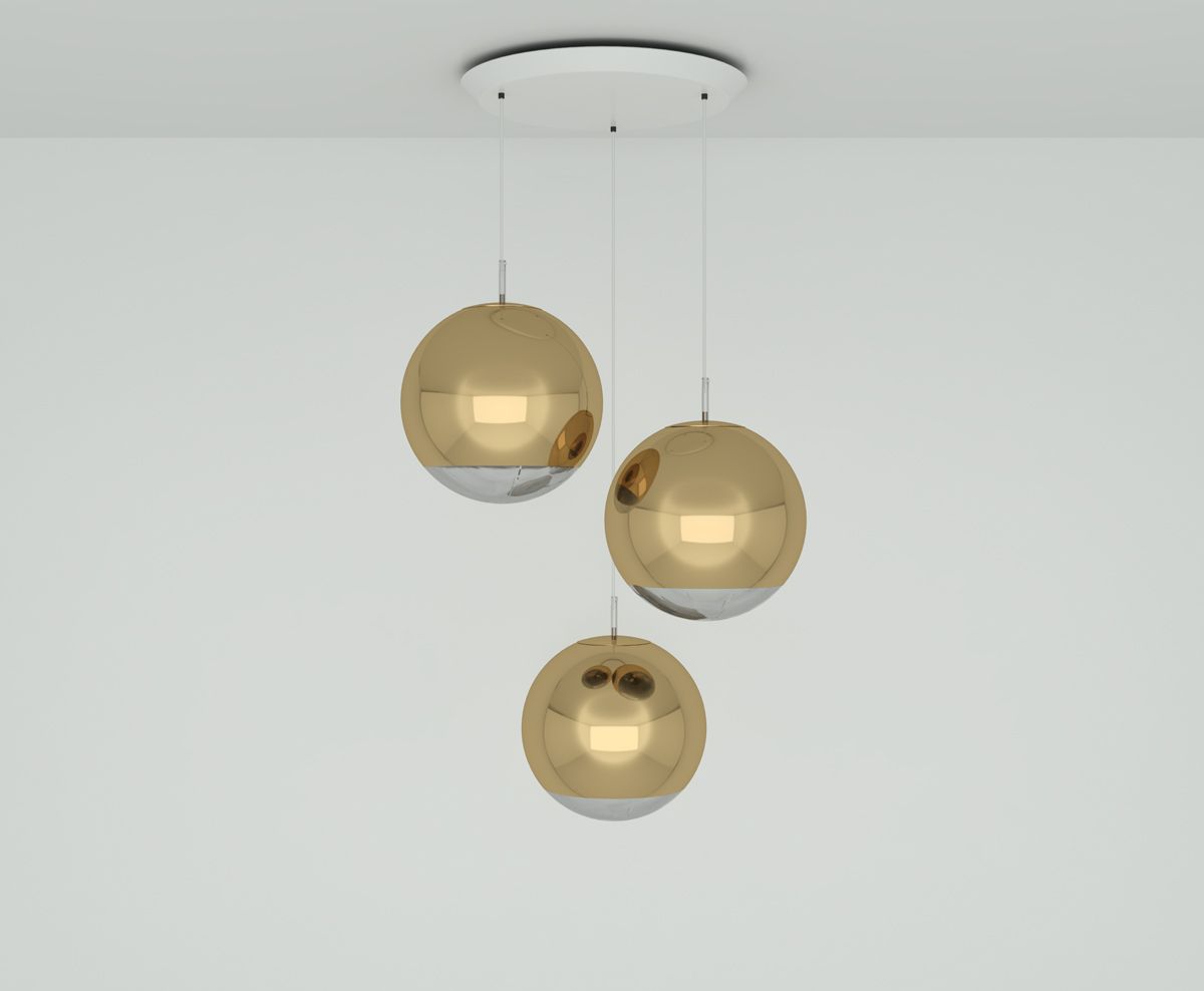 Mirror Ball Pendant System Round 40cm by Tom Dixon
