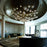 Viso Bolio Suspension lighting fixture in silver, made in Canada, featuring a sleek, modern design with a 250mm diameter.