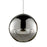 Silver Bolio Suspension light by Viso, a modern Canadian-made lighting fixture with sleek design and metal finish.