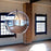VISO Bolio Suspension lighting fixture in silver with a 250mm diameter, modern design, made in Canada.