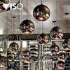 Silver Fort Knox Suspension lighting fixture by Viso, small-sized, made in Canada, featuring modern design and sleek metal finish.