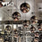Silver Fort Knox Suspension lighting fixture by Viso, small-sized, made in Canada, featuring modern design and sleek metal finish.