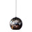Small silver Fort Knox Suspension lighting fixture by VISO, made in Canada, with sleek modern design and hanging cord.