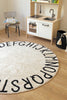 Round ABC Rug by Lorena Canals