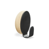 Black Haak Hook by Woud Denmark, minimalist wall-mounted accessory with a sleek design for hanging items.