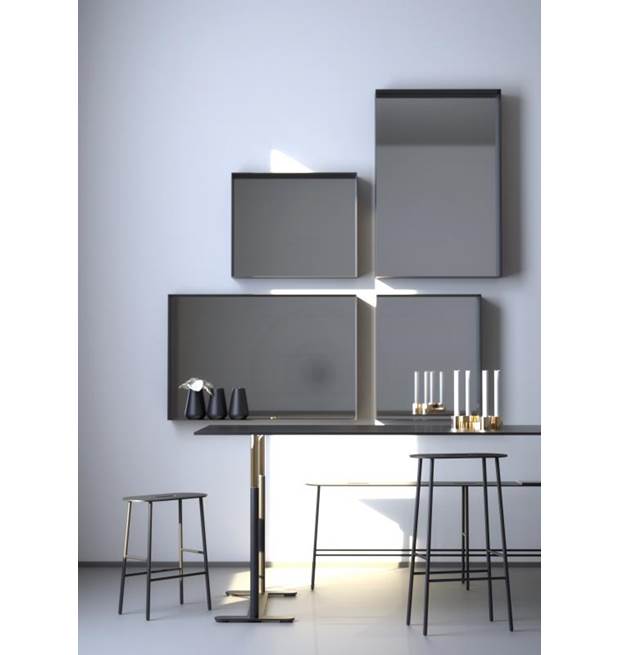 Miroirs carrés et rectangulaires UNU par FROST Danemark