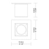 Dau Spot Ceiling Flushmount Lamp by ZANEEN design