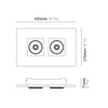 Marc Ceiling Double Light by ZANEEN design